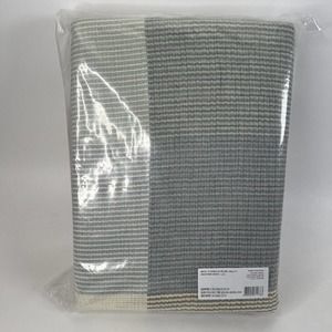 The Company Store Jacquard Woven Organic‎ Cotton Logan Stripe Queen Duvet Cover